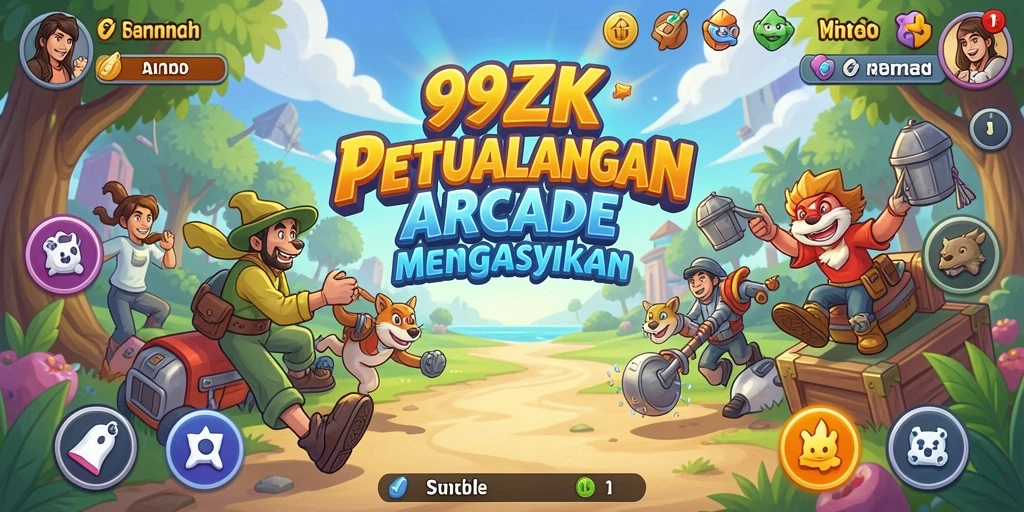 Screenshot gameplay 99ZK menunjukkan aksi seru dalam level yang penuh tantangan.