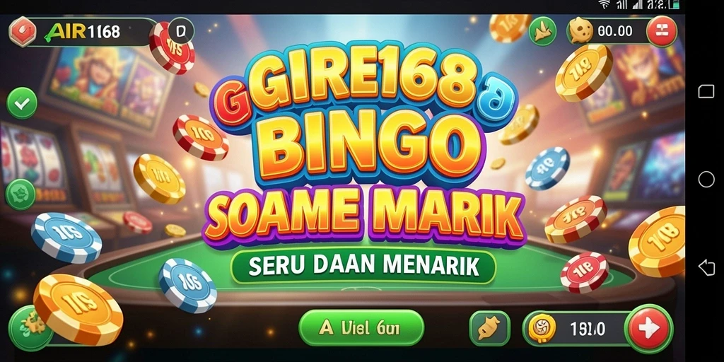 Tampilan permainan Bingo yang seru dan menarik di AIR168.