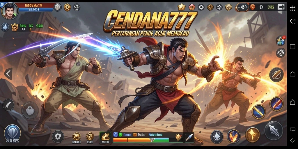 Menampilkan pertarungan epik karakter yang terlibat dalam CENDANA777.