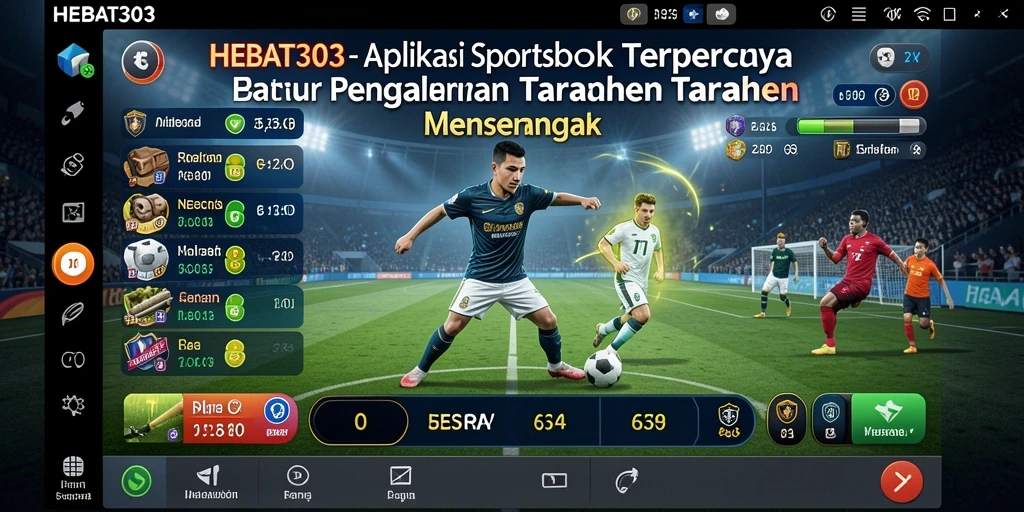 Tampilan antarmuka HEBAT303 saat melakukan taruhan olahraga.