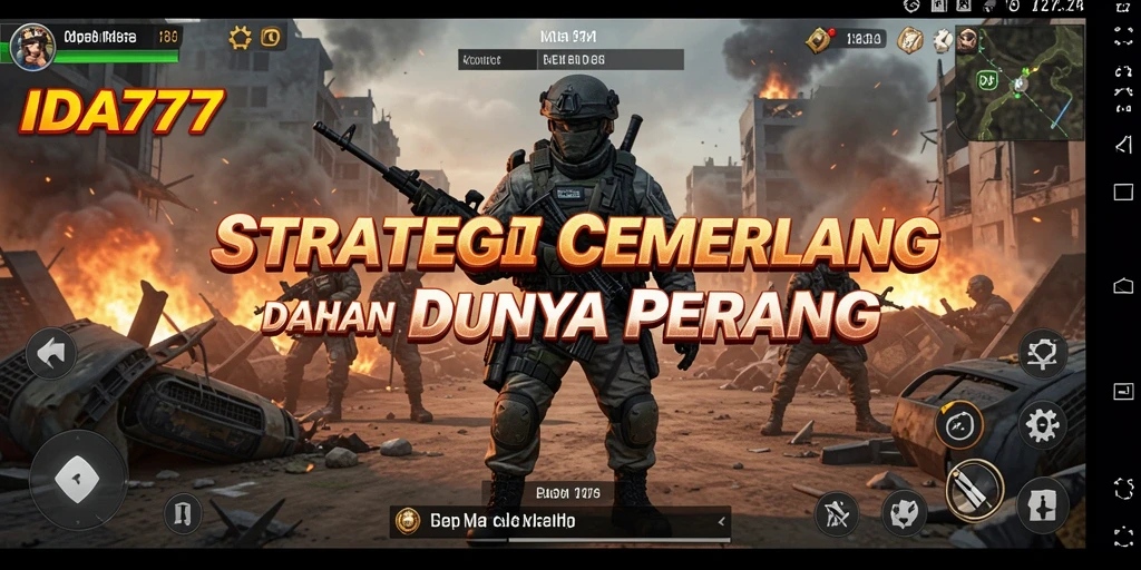 Screenshot gameplay dari IDA777 yang menunjukkan strategi pertempuran intens.