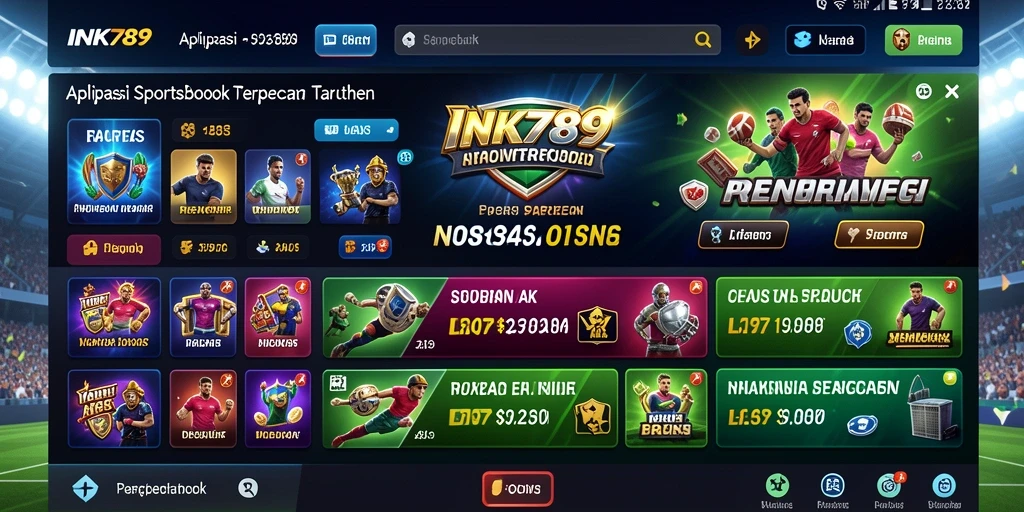 Tampilan gameplay Sportsbook INK789 yang menarik dan interaktif.