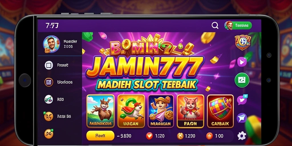 Tampilan menarik dari gameplay <strong>JAMIN777</strong> saat memutar gulungan slot.