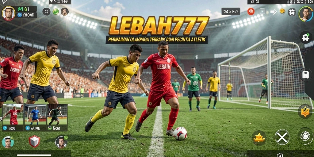 Tampilan gameplay seru dan mendebarkan dari LEBAH777 saat bertanding.