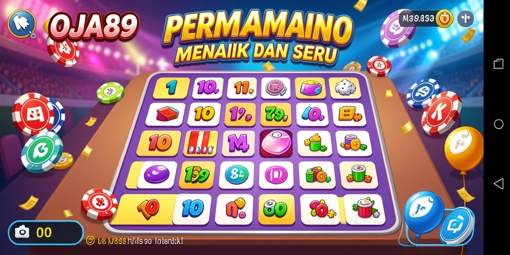 Tampilan gameplay seru OJA89 yang memukau dalam permainan Bingo.