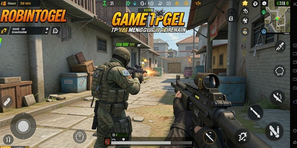 Tampilan gameplay yang mengesankan dari ROBINTOGEL.
