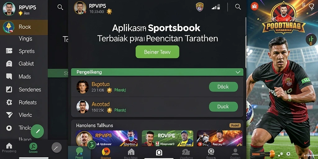 Tampilan utama gameplay Sportsbook yang seru di RPVIP5.